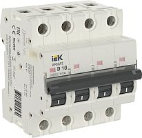 Выключатель автоматический IEK ARMAT M10N 4п 10А D 10кА картинка